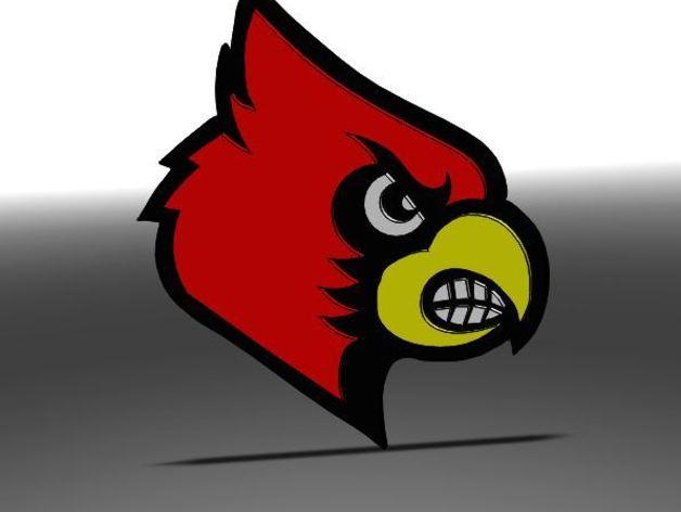 U of L Cardinal Logo - University of Louisville Cardinal Logo by njprat - Thingiverse