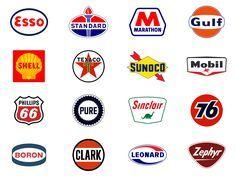 Gas Station Companies Logo - Oil Company Logos. figured i d gather a few vintage gas and oil