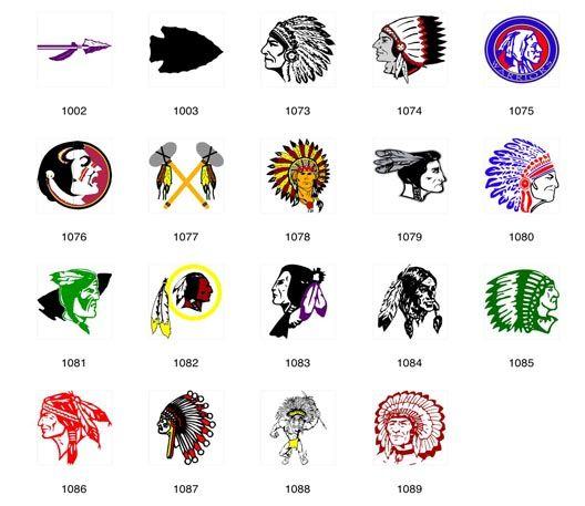 Native American Sports Team Logo - American Indian Mascots