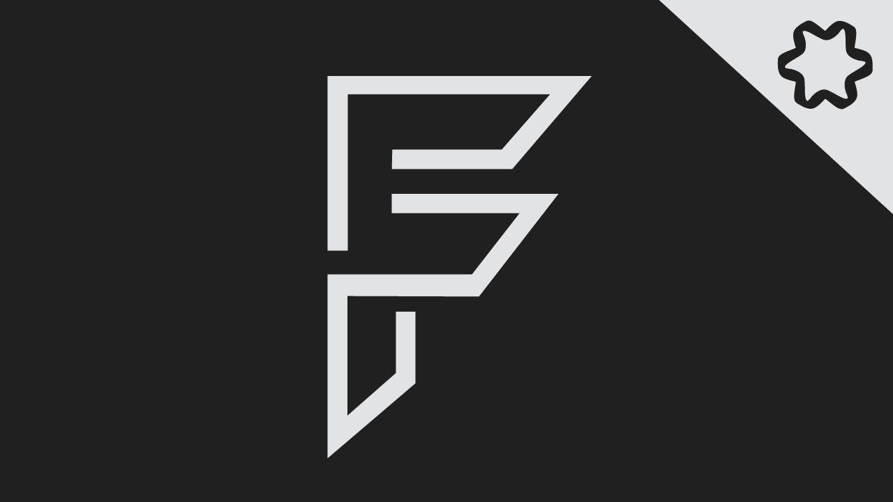 Black F Logo - logo design illustrator - How to Make Letter Logo Design - F Logo ...
