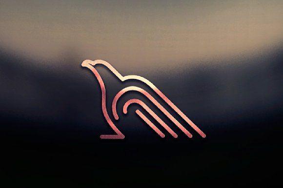 Maroon Bird Logo - Bird and Eagle Logo Symbol Logo Templates Creative Market