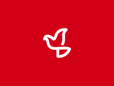 Maroon Bird Logo - Bird Logo Design