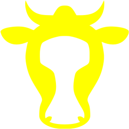 Yellow Cow Logo - Yellow cow icon - Free yellow animal icons