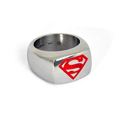 Blue and Silver Superman Logo - Superman Signal Blue with Red Superman Logo Stainless Steel in Gift ...