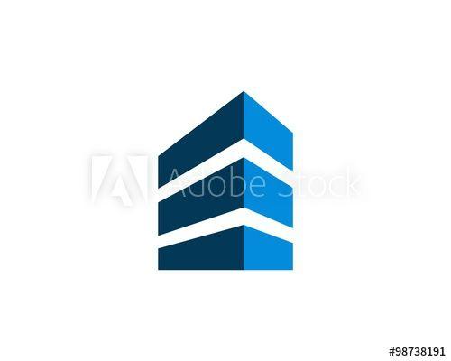 Blue Building Logo - blue building logo this stock vector and explore similar