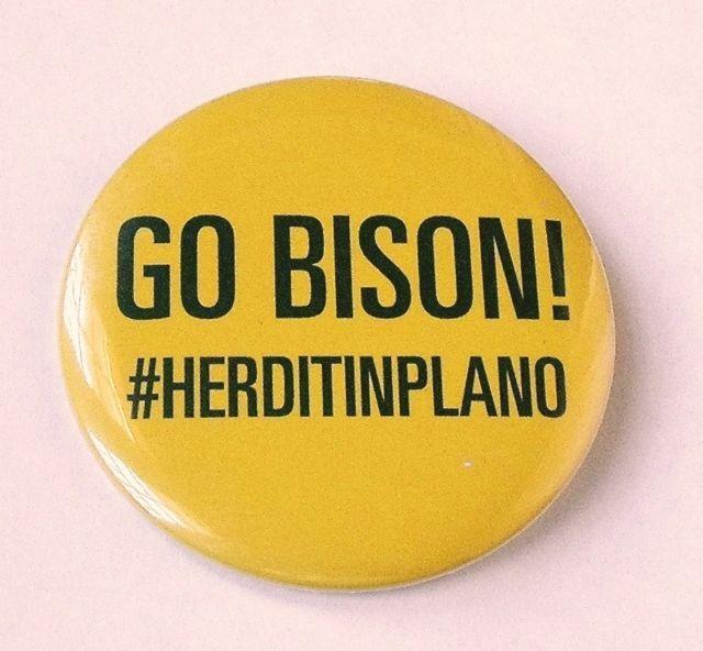 Go Bison Logo - NDSU Go Bison! NCAA Div I Football Champions Souvenir Button Pin ...