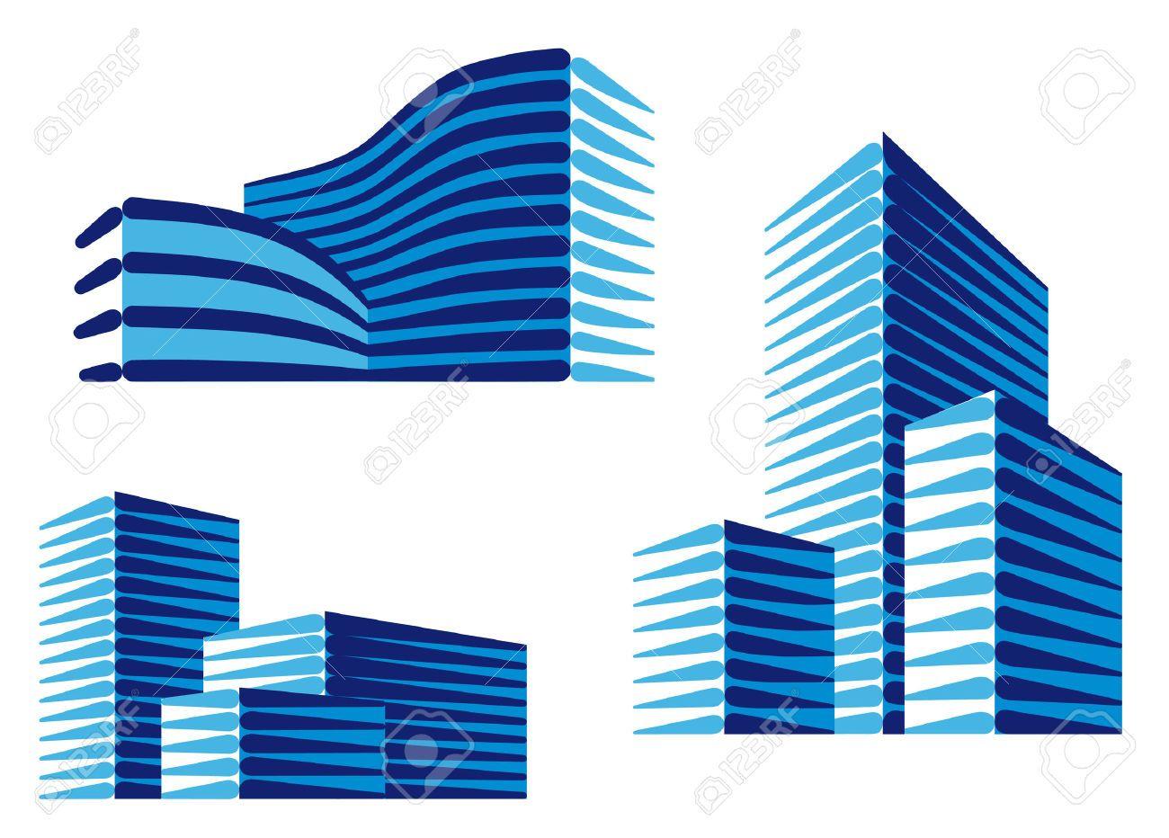 Blue Building Logo - Building logo vector transparents - RR collections
