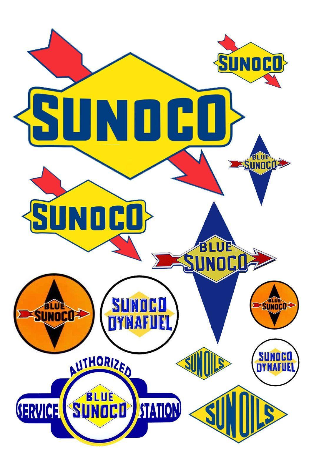 Sunoco Gas Station Logo - 1:25 G scale Sunoco gas station signs | Signage and printables ...