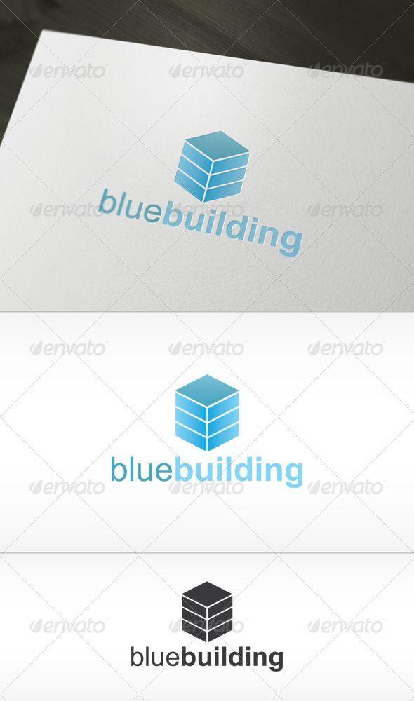Blue Building Logo - Blue Building Logo by Toshev INCLUDE: - AI, EPS- CMYK- Fully ...