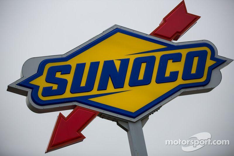 Sunoco Gas Station Logo - Sunoco gas station sign in the paddock at Sonoma - Ferrari Photos
