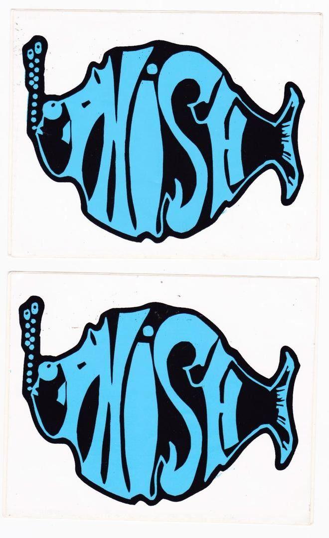 Phish Logo - Two Rare Unused Phish Blue decals OFFICIAL LOGO New Stickers 2