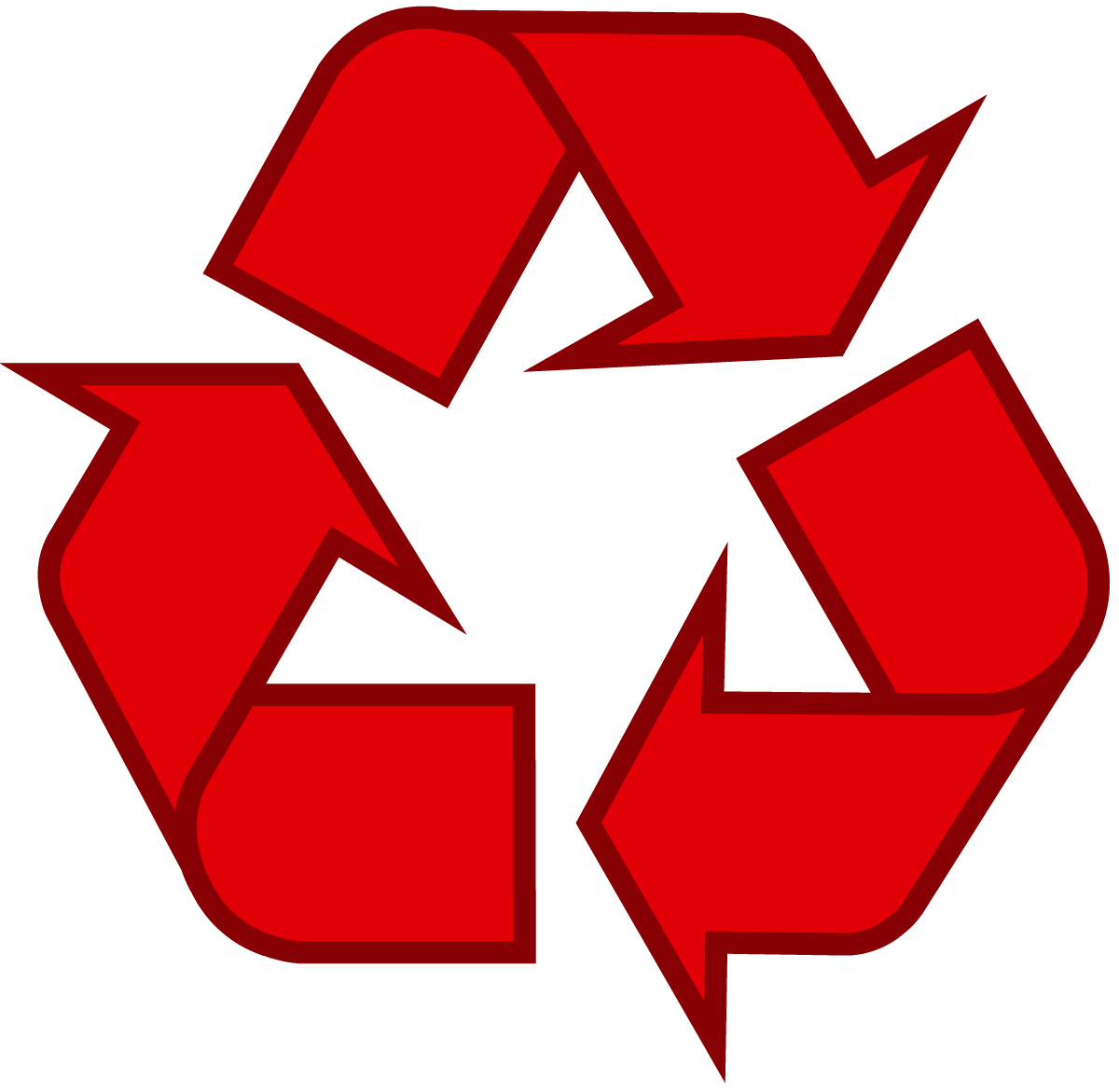 Red Transparent Logo - Recycling Symbol - Download the Original Recycle Logo