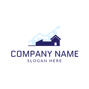 Blue Building Logo - Free Finance & Insurance Logo Designs. DesignEvo Logo Maker