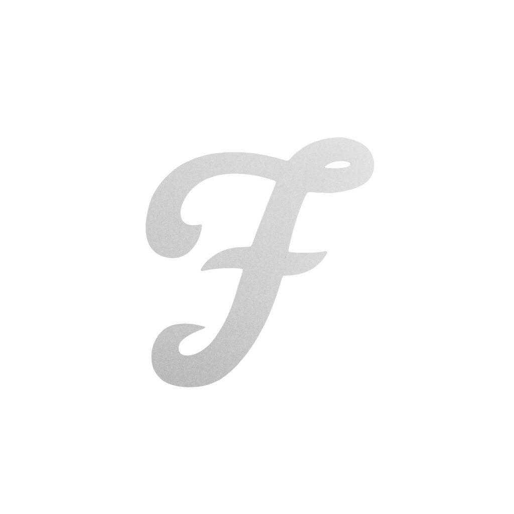 White F Logo - Logo Decal
