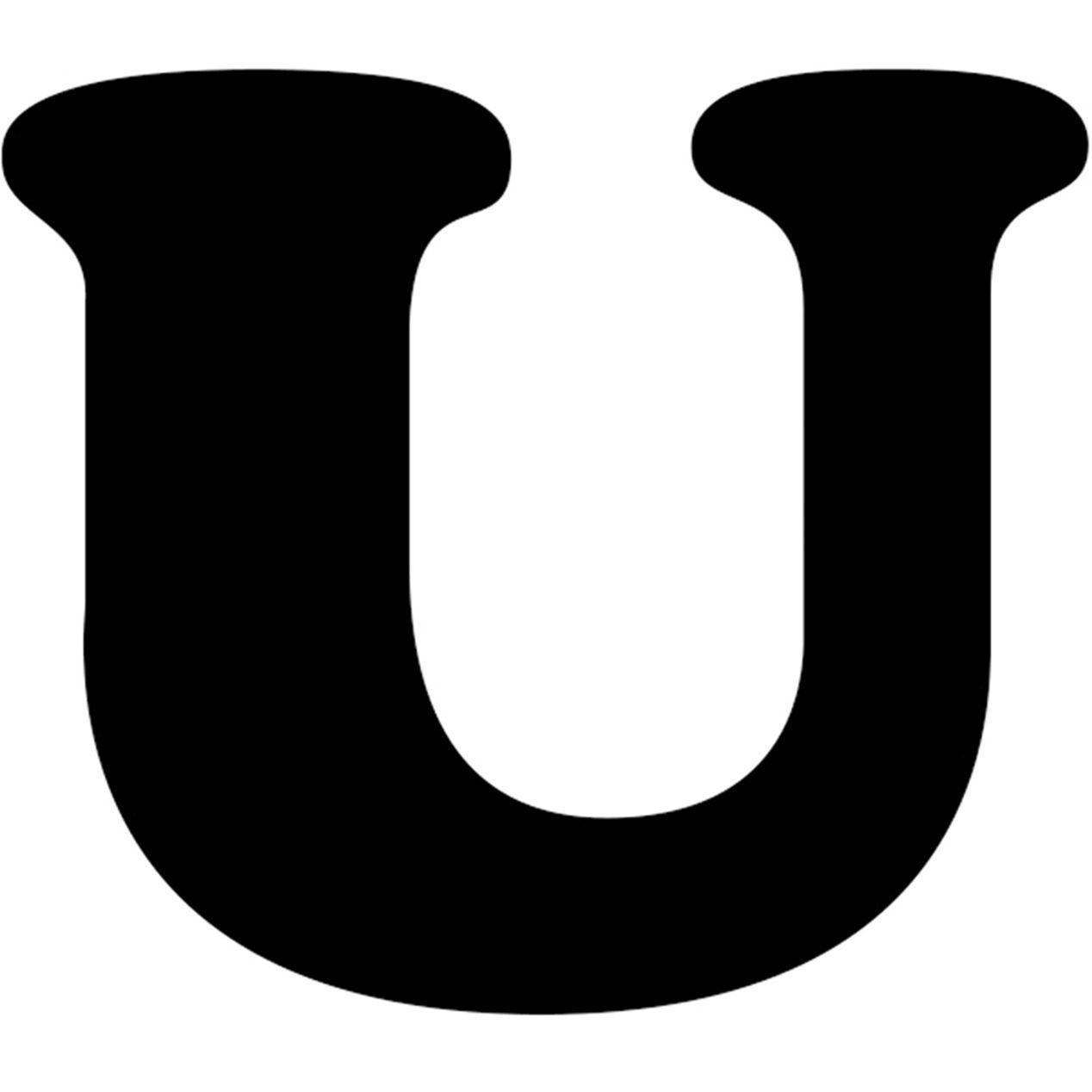 U of a Black Logo - BC 6 INCH U BLACK LETTER | At Home
