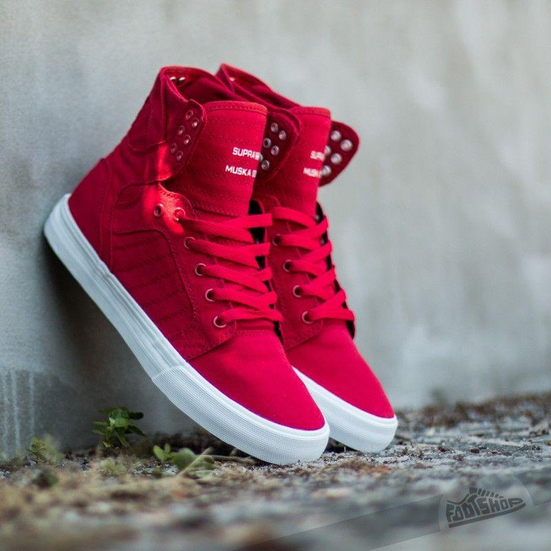 Red And White D Logo - Supra Skytop D Red-White