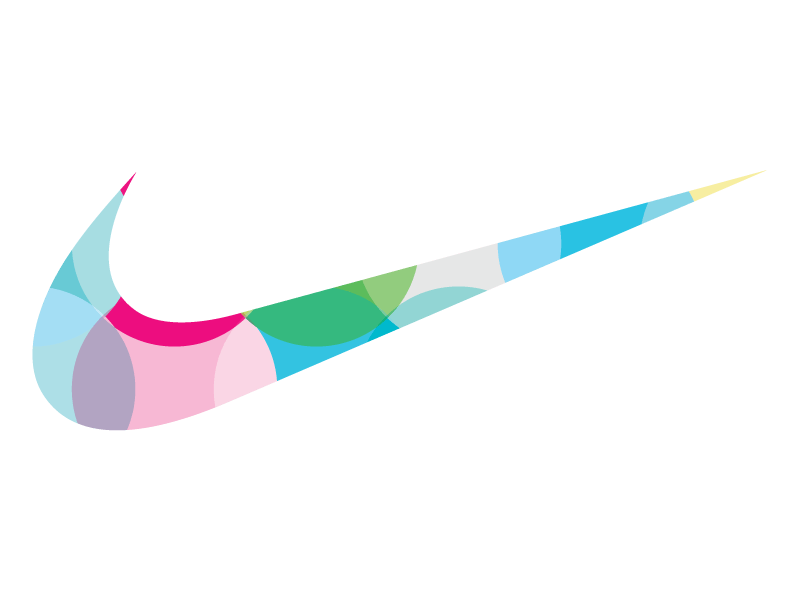 Rainbow Nike Logo - Nike logo effect