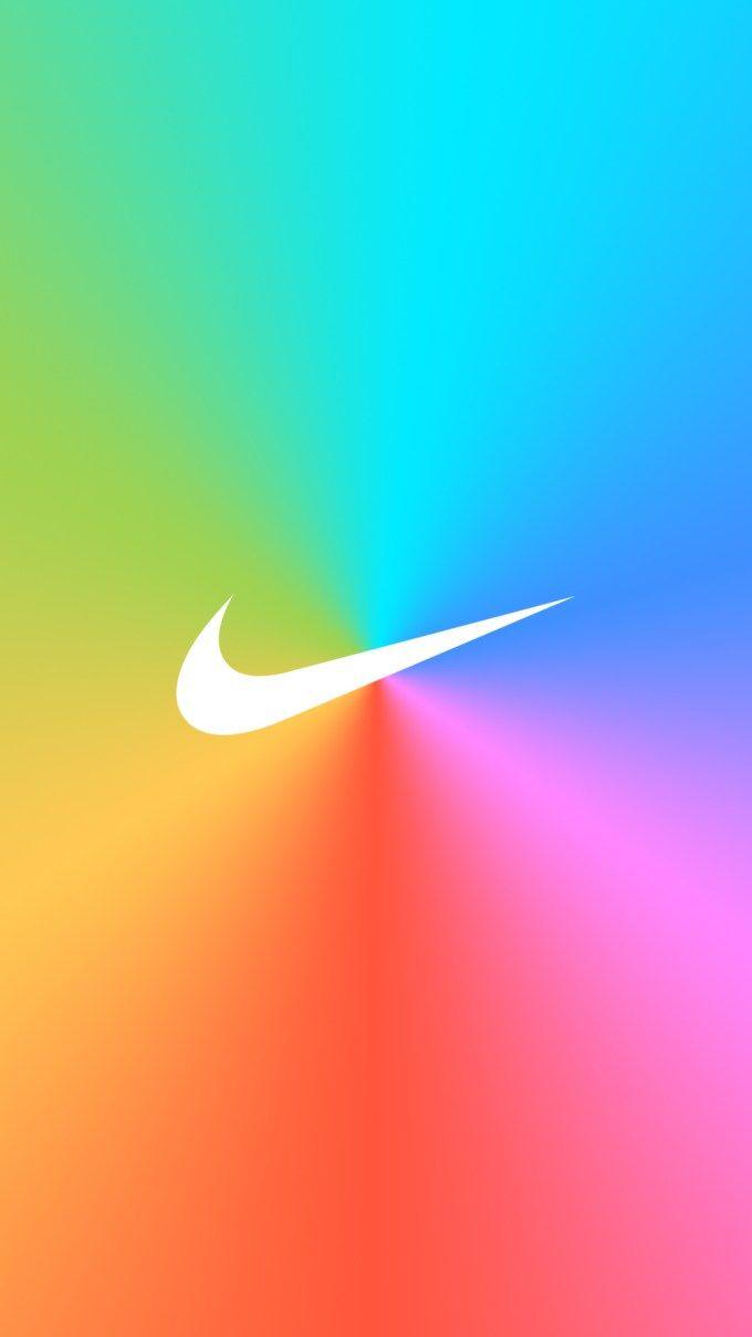 Rainbow Nike Logo - nike35. iPhone walls. Nike wallpaper, iPhone wallpaper