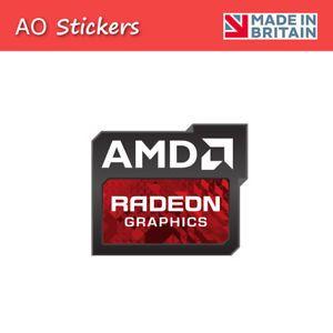 AMD Radeon Logo - 2 5 10 or 20 AMD Radeon logo vinyl label sticker badge for laptop PC ...