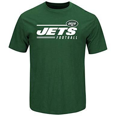 Small New York Jets Logo - Amazon.com: Majestic Mens New York Jets Line of Scrimmage Crew Neck ...