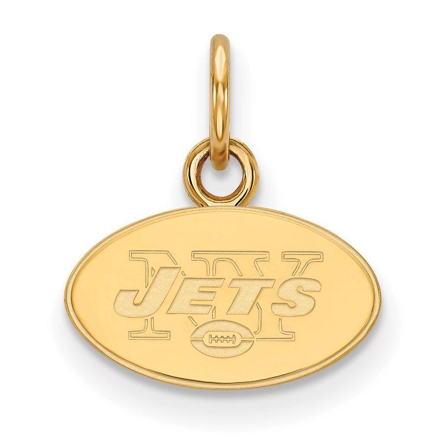 Small New York Jets Logo - New York Jets Gold-Plated Extra Small Logo Charm