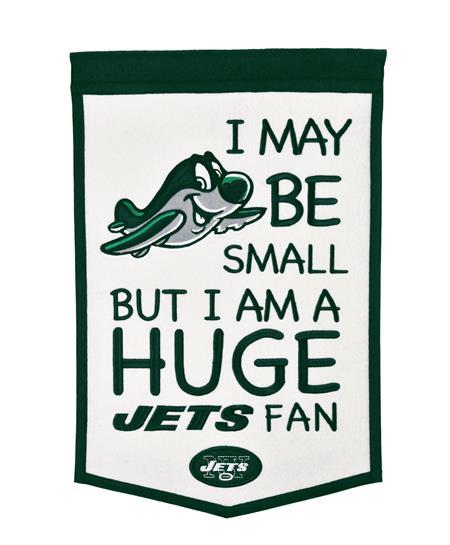 Small New York Jets Logo - New York Jets Lil Fan Banner. NFL Pennants, Banners, and Flags