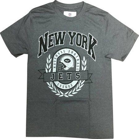 Small New York Jets Logo - NFL New York Jets Distressed T Shirt Gray Small