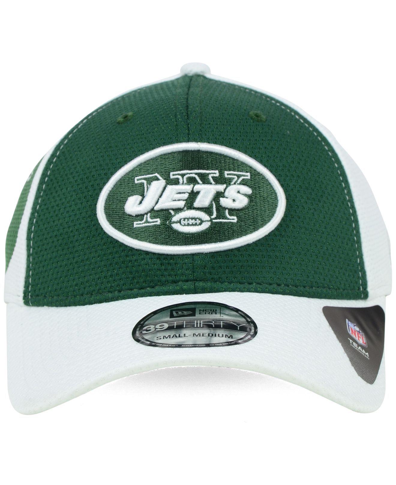 Small New York Jets Logo - Lyst New York Jets Logo Stretch 39thirty Cap in Green