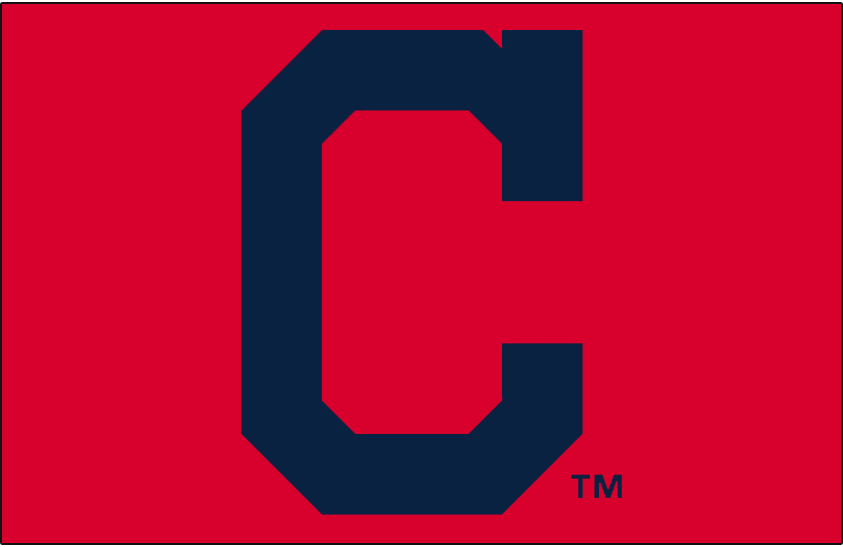 Cleveland Indians C Logo - Cleveland Indians Cap Logo League (AL) Creamer's