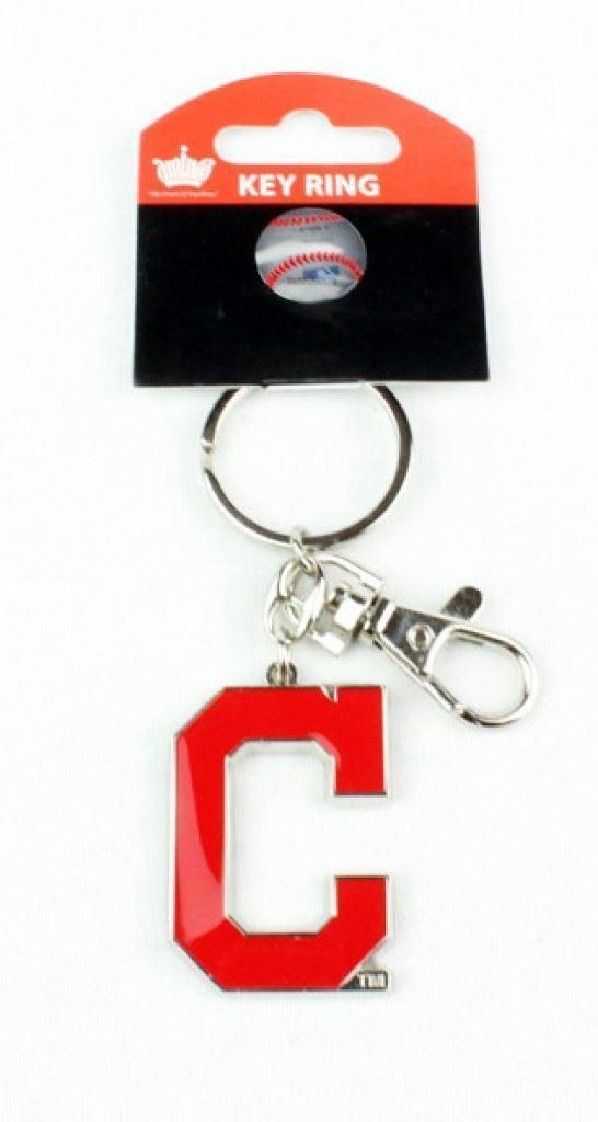MLB C Logo - Aminco MLB Cleveland Indians C Logo Heavyweight Keychain – Sportzzone