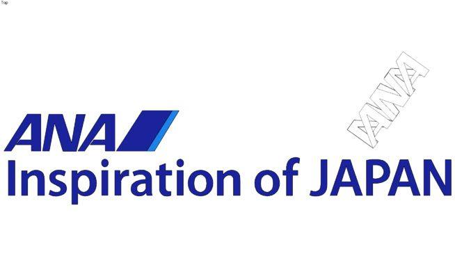 All Nippon Airways Logo - ANA All Nippon Airways logo | 3D Warehouse
