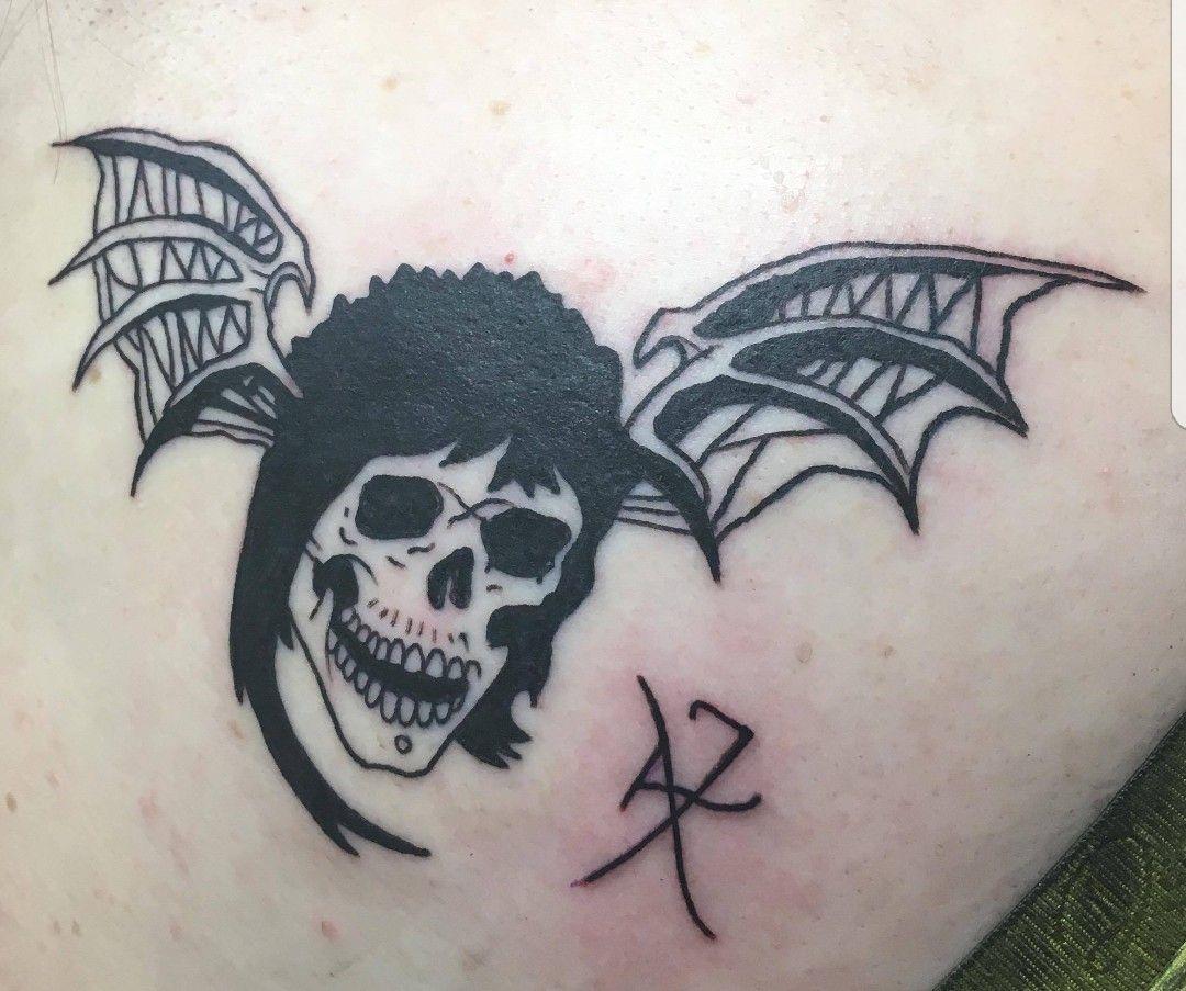 Rev Death Bat Logo - My Avenged Sevenfold A7X tattoo Deathbat Rev foREVer. | avenged ...