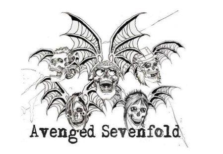Rev Death Bat Logo - Avenged Sevenfold Members - Death Bat - Music & Entertainment ...