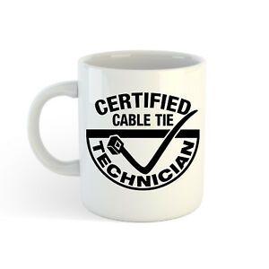 Technician Logo - Certified Cable Tie Technician Logo 11oz (300ml) Printed Coffee Mug ...
