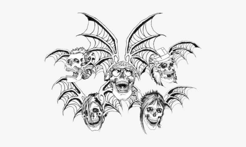 Rev Death Bat Logo - Avenged Sevenfold Png - Avenged Sevenfold The Rev Deathbat PNG Image ...