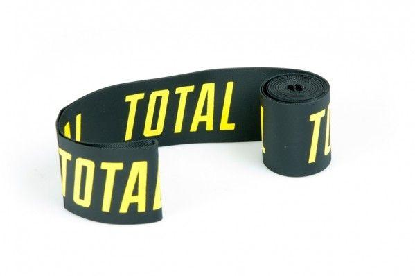 Black and Yellow Logo - Total BMX Rim Tape Black With Yellow Logo - Waller BMX