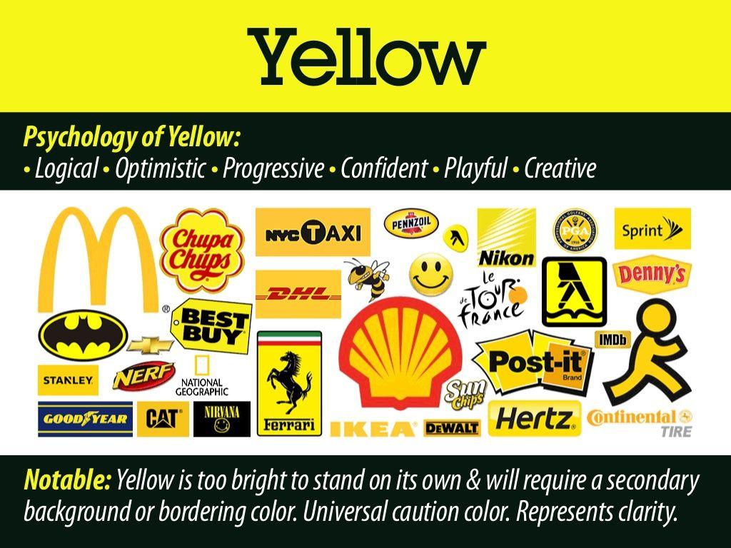 Work in Black and Yellow Logo - YellowYellow PsychologyofYellow: •Logical•Optimistic•Progressive•Conf…