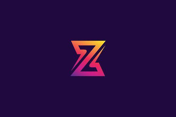 Purple Letter Z Logo - Letter Z Tech Logo ~ Logo Templates ~ Creative Market