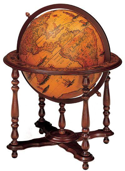 Antique World Globe Logo - 24