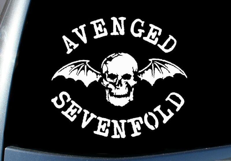 Rev Death Bat Logo - Avenged Sevenfold Deathbat Window Sticker A7X Rev 8 on PopScreen
