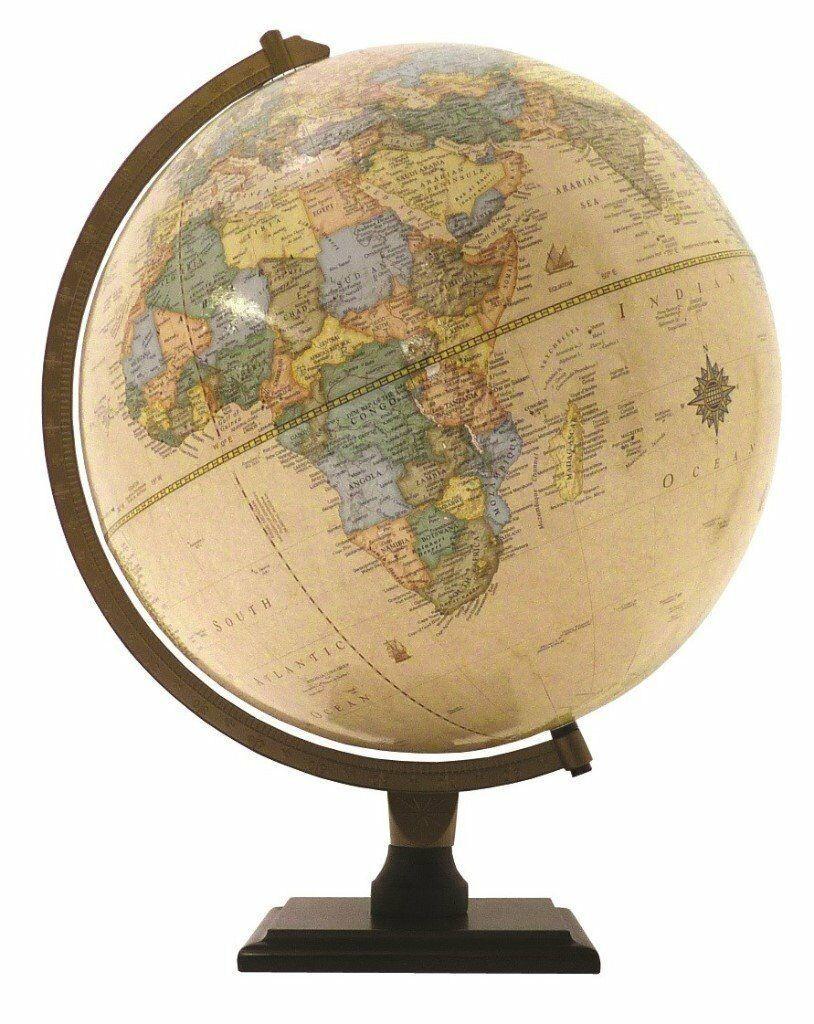 Antique World Globe Logo - World Globe Antique Globe 30cm. in Edinburgh