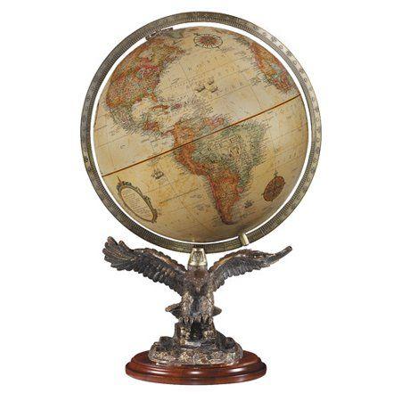 Antique World Globe Logo - Replogle Globes Freedom Antique World Globe