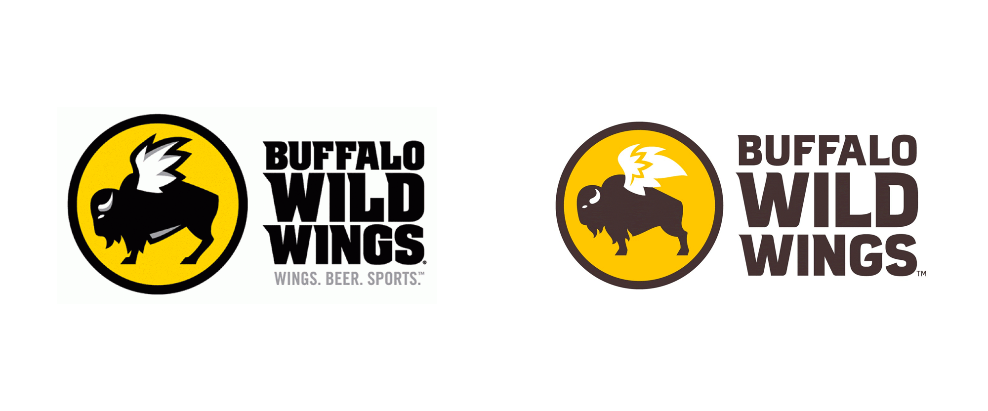 Bdubs Logo - Brand New: New Logo and Identity for Buffalo Wild Wings by Interbrand