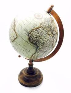 Antique World Globe Logo - Vintage Style Medium Antique World Globe 25cm With Wooden Stand ...