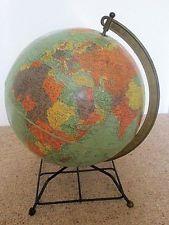 Antique World Globe Logo - Replogle Vintage Original Antique World Globes & Celestial Globes | eBay