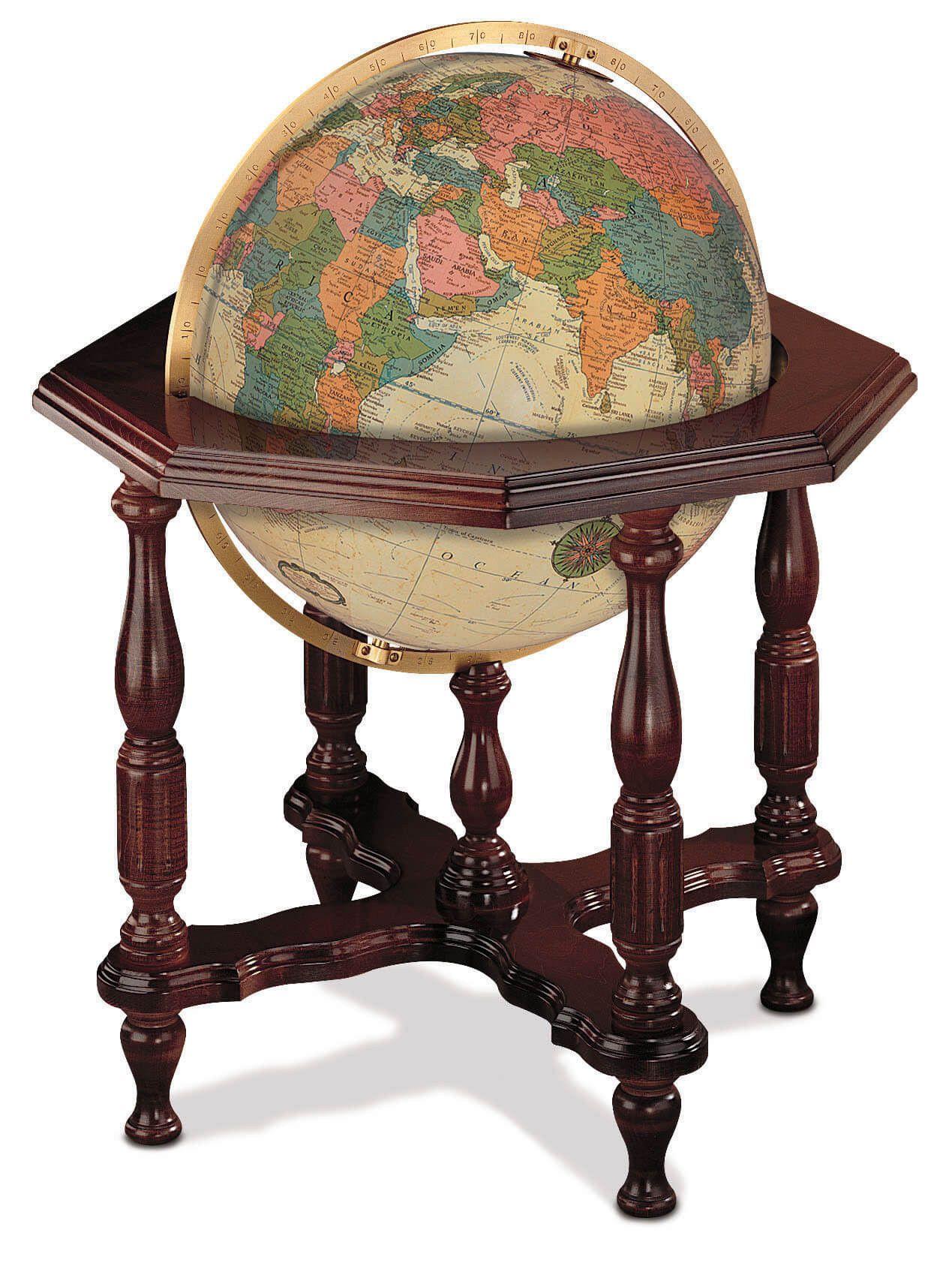 Antique World Globe Logo - Statesman Antique Globe, 51cm Antique Ocean World Globe Replogle ...