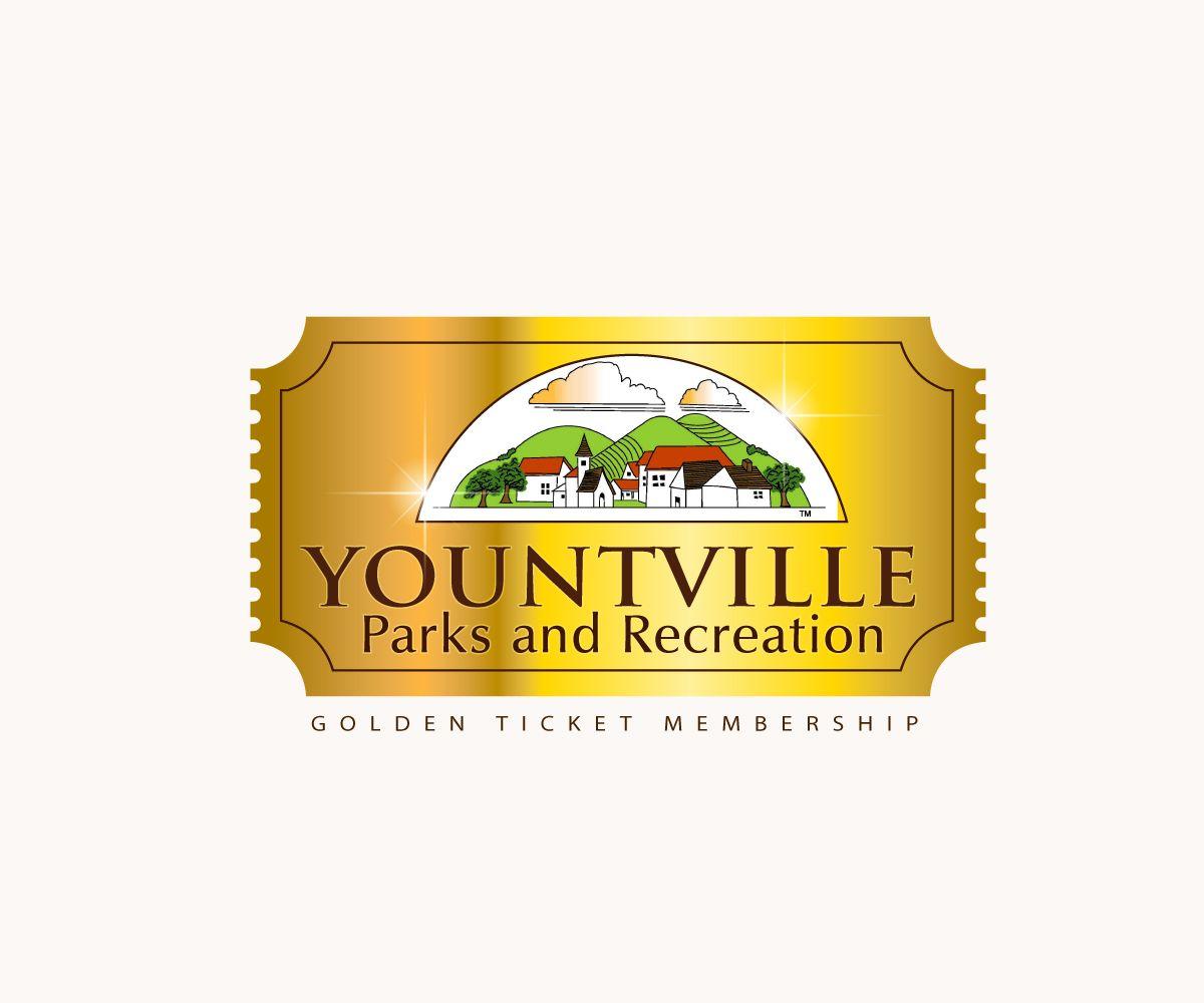 Yellow Ticket Logo - Playful, Traditional, Recreation Logo Design for Yountville Parks