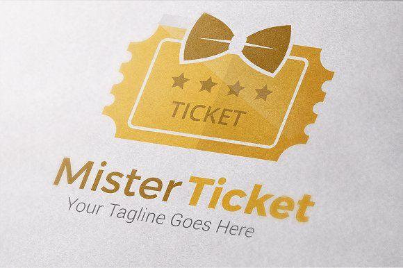 Yellow Ticket Logo - Mister Ticket Logo Templates ~ Logo Templates ~ Creative Market