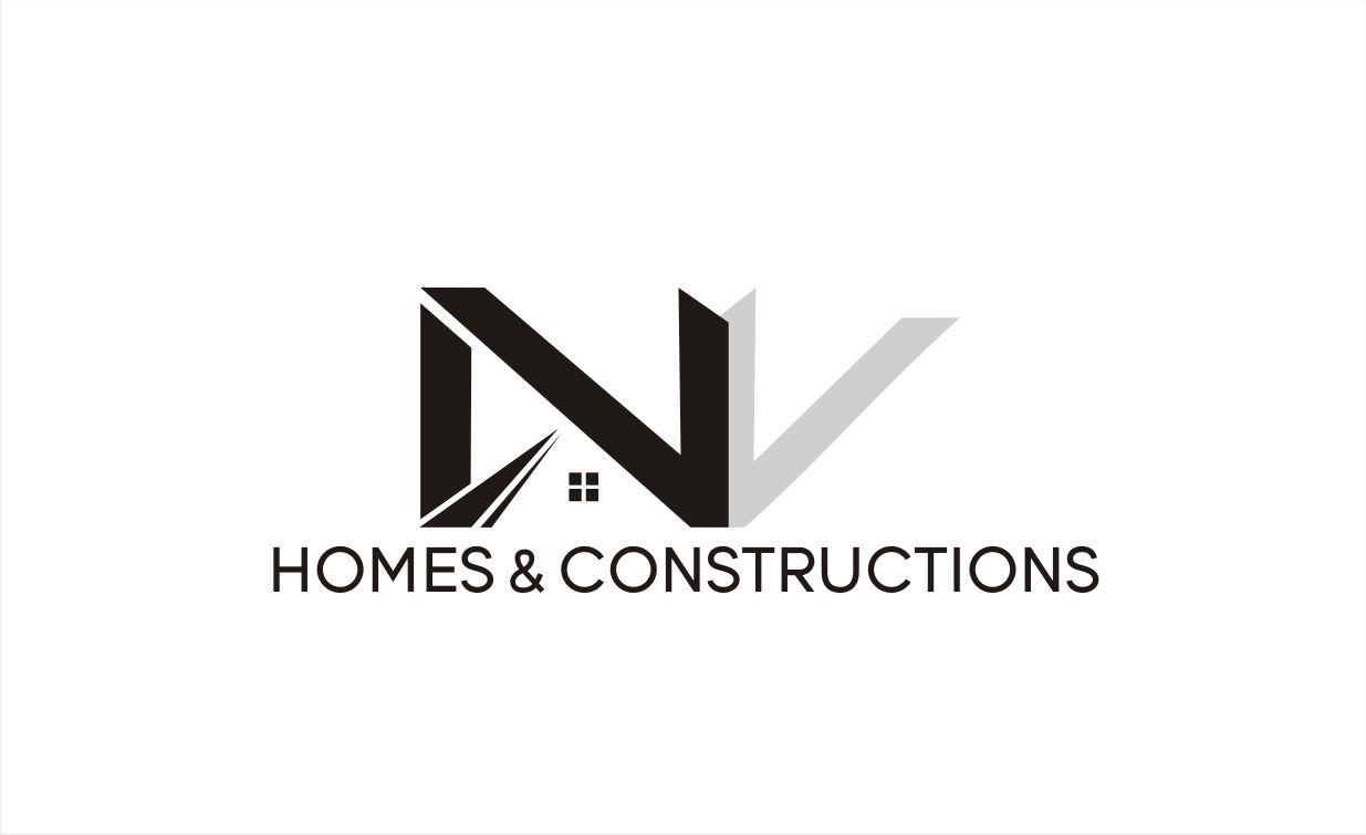 NV Logo - Business Logo Design for N.V homes & constructions. Tag line