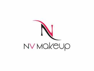 NV Logo - NV Makeup logo design